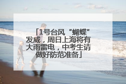 1号台风“蝴蝶”发威，周日上海将有大雨雷电，中考生请做好防范准备