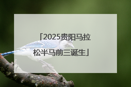 2025贵阳马拉松半马前三诞生