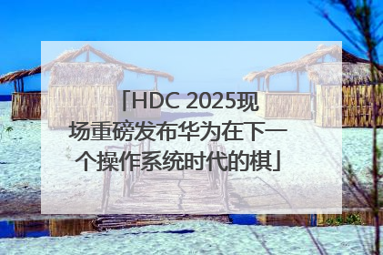 HDC 2025现场重磅发布华为在下一个操作系统时代的棋